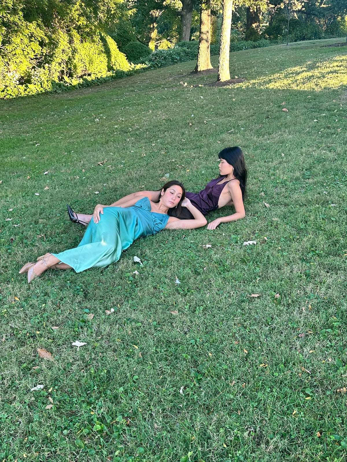 The Kendra · Jade Ombré Bias-Cut Maxi