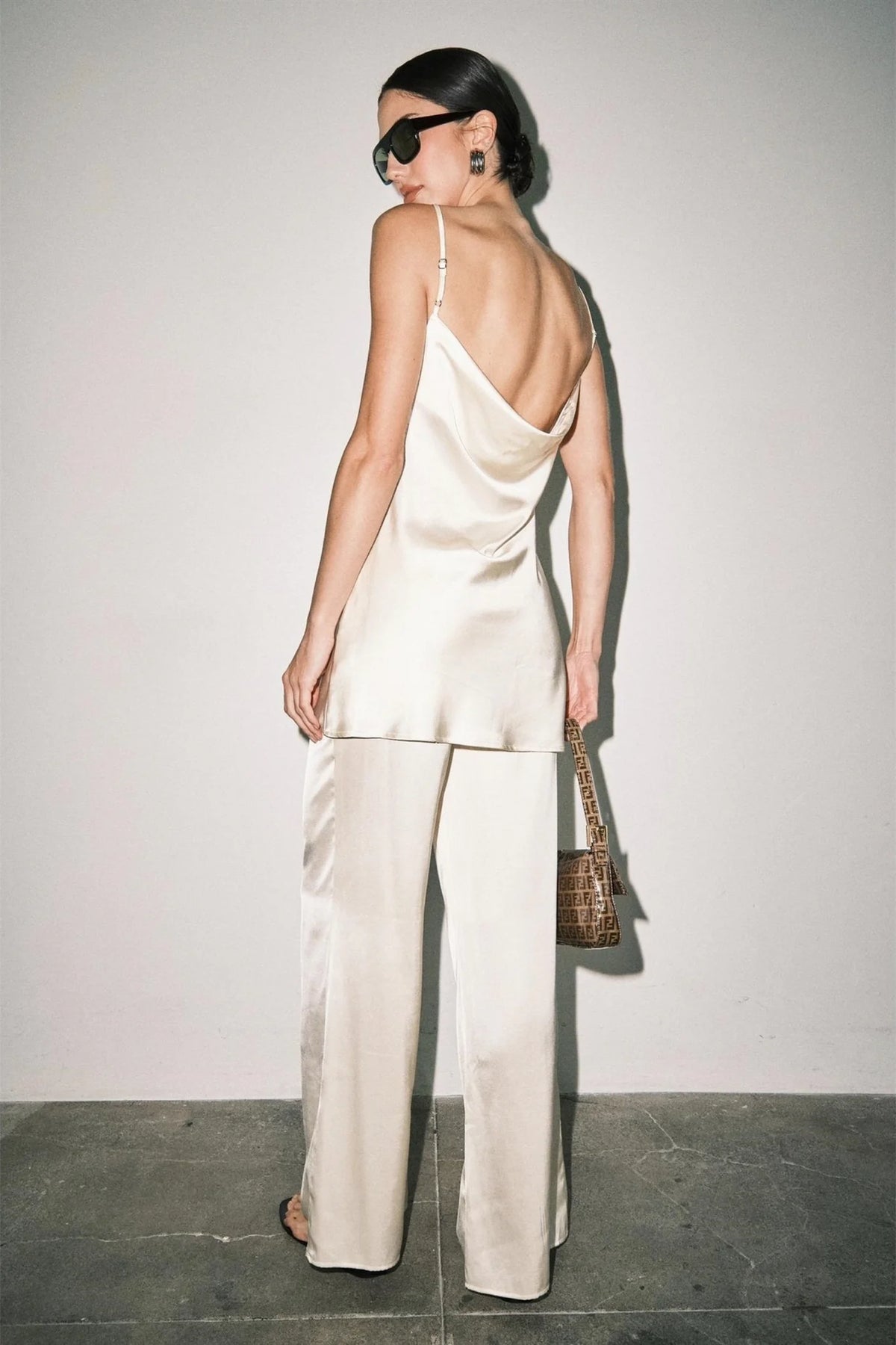 Eden set from the back, showing the low draped back