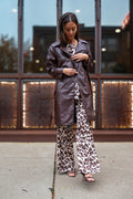 Espresso trench over the Animal Drape set, Over-the-Rhine