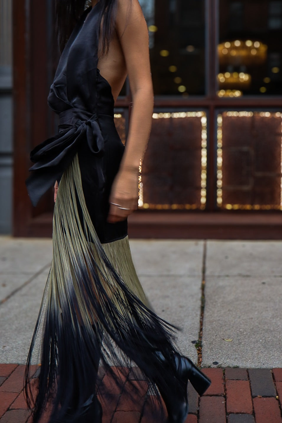 Ombré fringe in motion